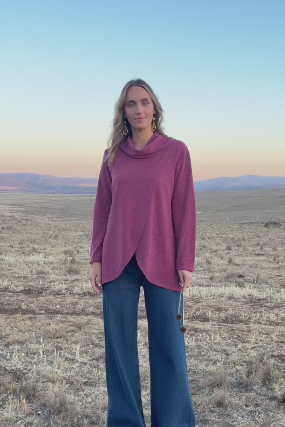 Crossing The Plains Snuggle Jumper - Grape