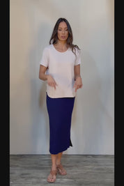 The Pack & Go Luxe Bamboo Tee - Nougat