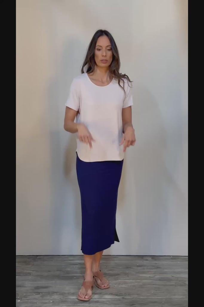 The Pack & Go Luxe Bamboo Tee - Nougat