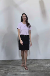 The Cotton Cargo Skirt - Black