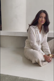 Sweet Escape Embroidered Cotton Mesh Shirt - Cream