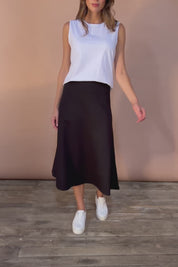 The Fit & Flare Summer Skirt - Black