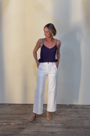 Hudson Wide Leg Jean - Ivory