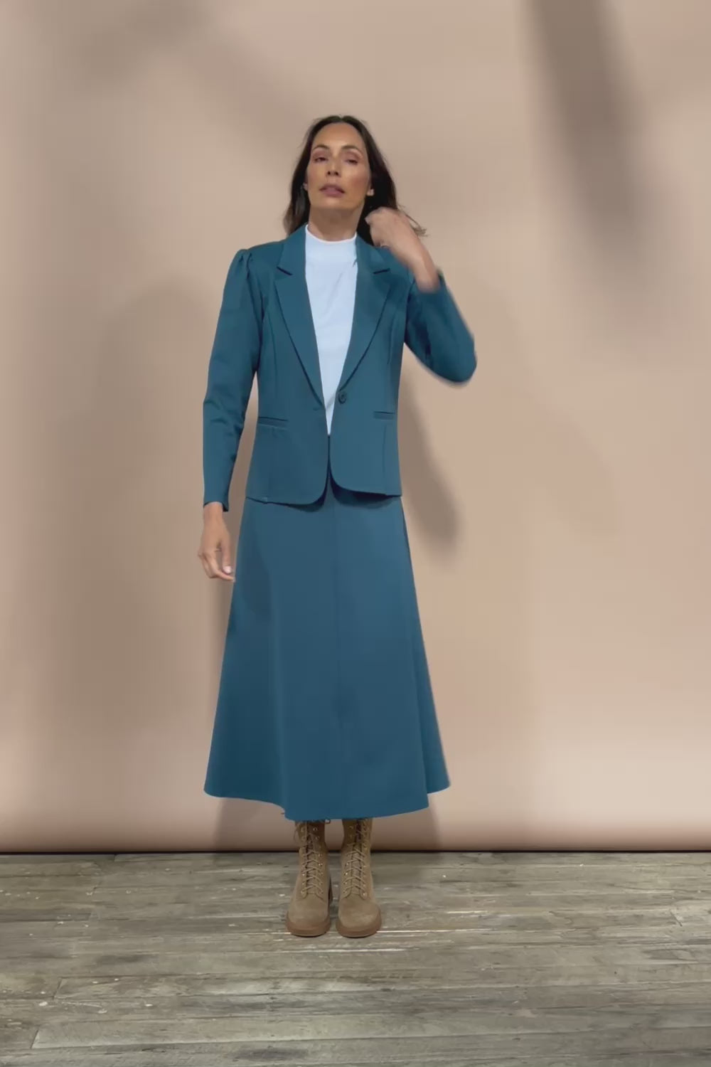 The Ponte Blazer - Teal