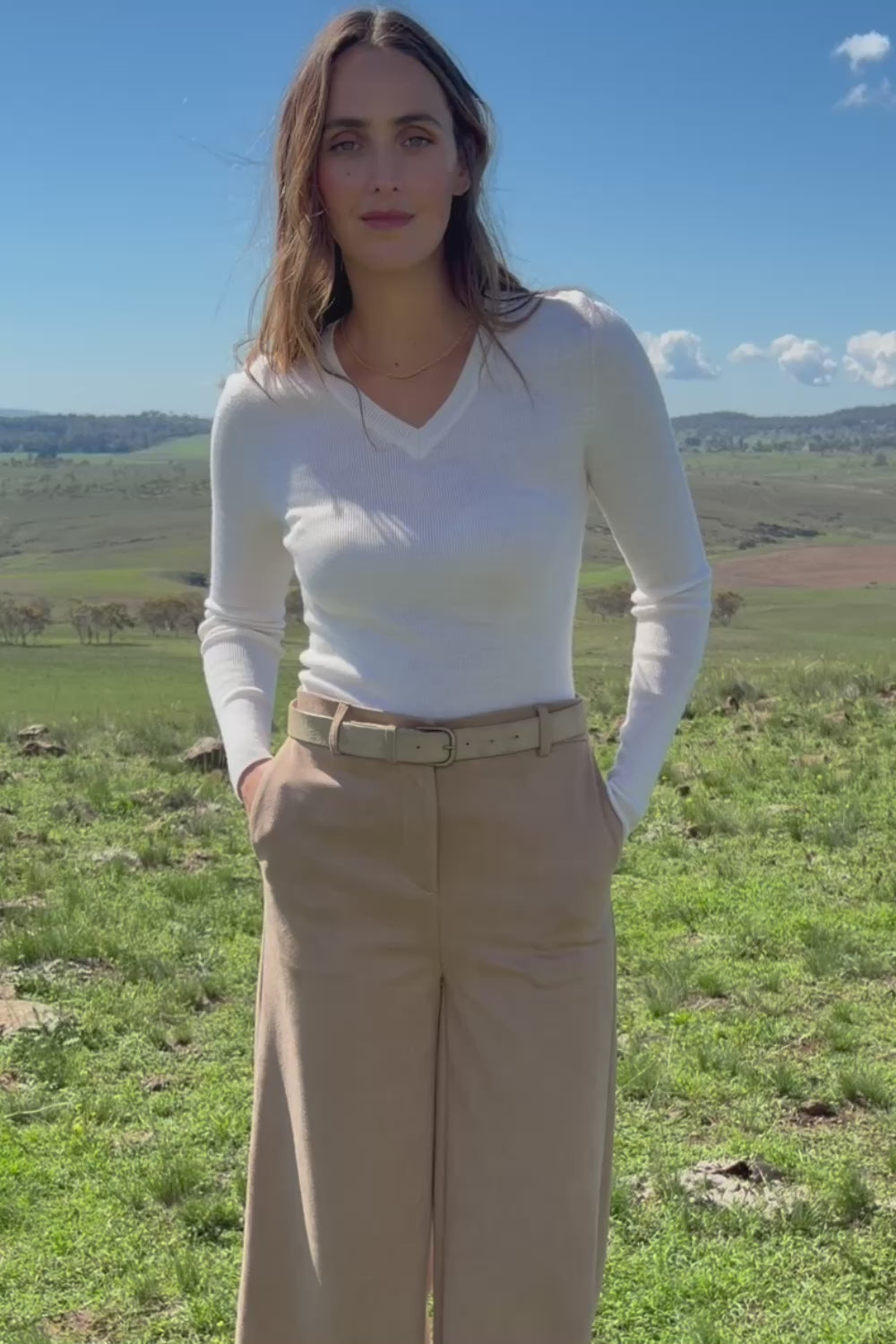 Seamless Love Wool Layer Top - Snow