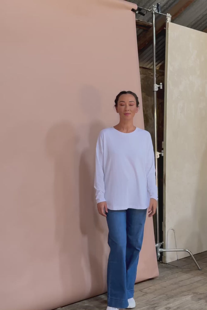 Fundamental Society L/S Tee - White