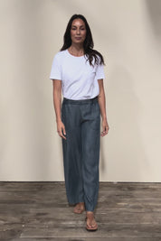 The Luxe Lyocell Pull On Wide Leg Pant – Indigo