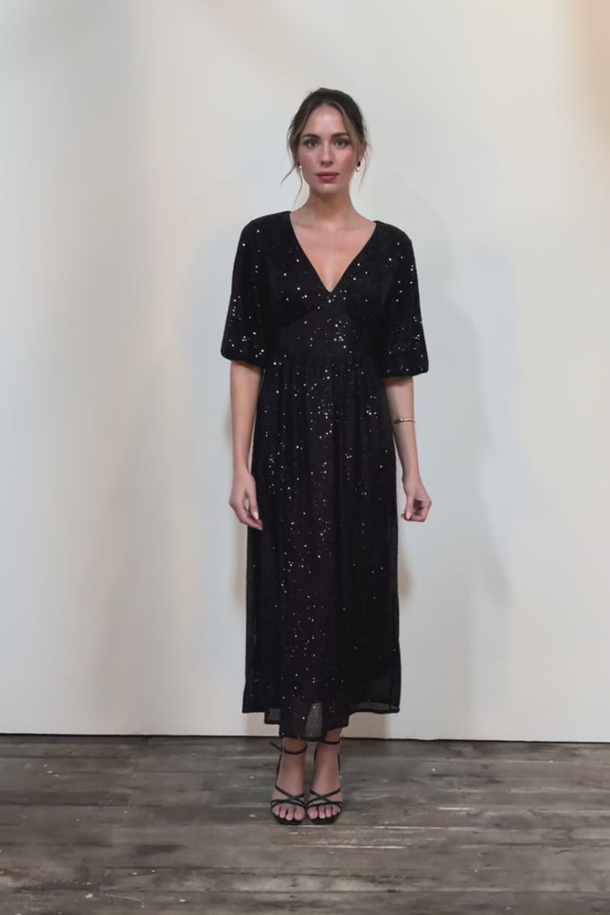 Priscilla Evening Gown – Black