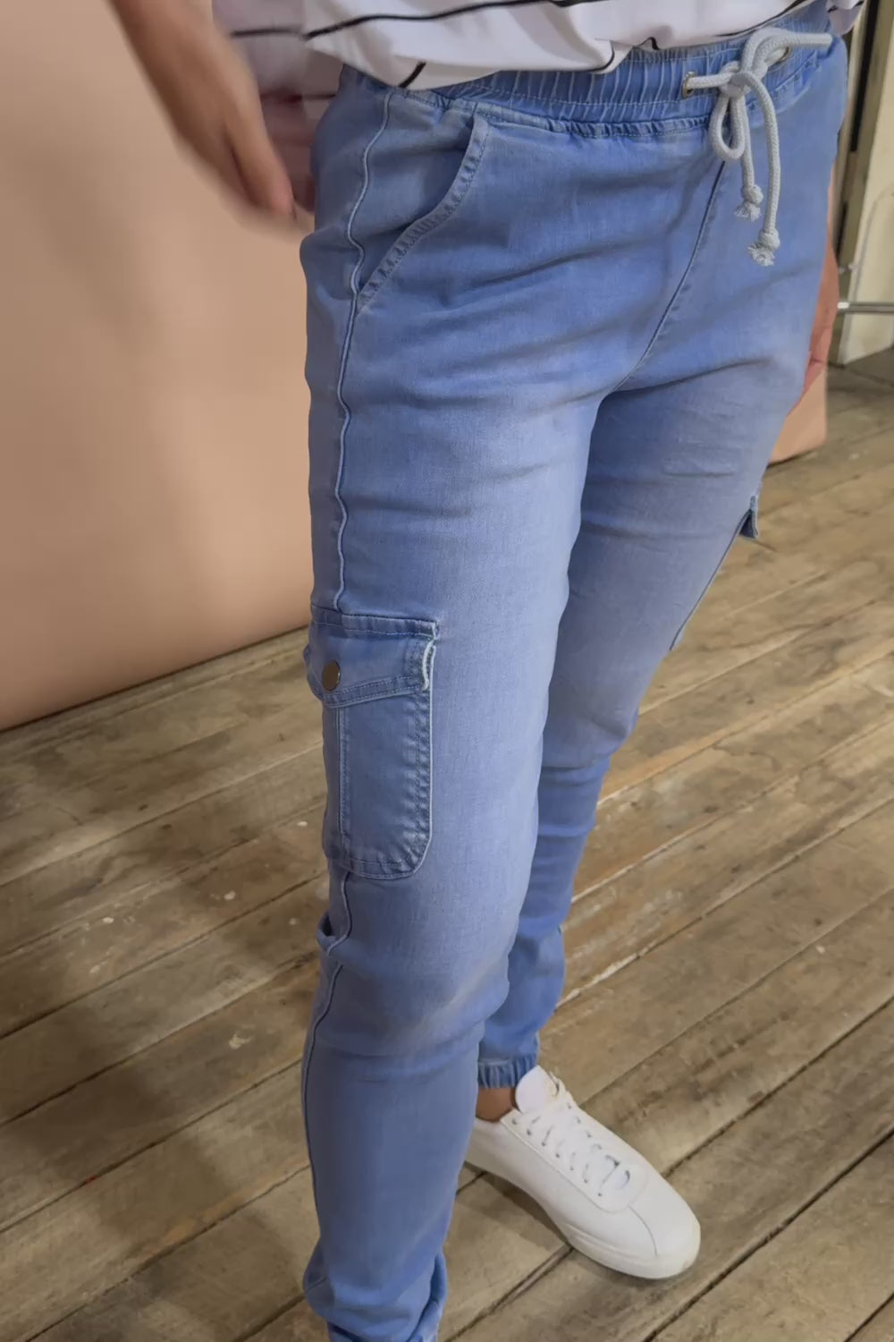 Harlow Cargo Jogger - Middenim