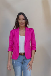 The Everyday Blazer - Fuschia