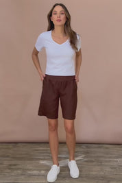 Jersey Waist Linen Short - Koko