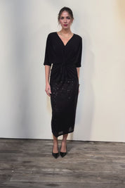 Reegan Sequin Skirt - Black