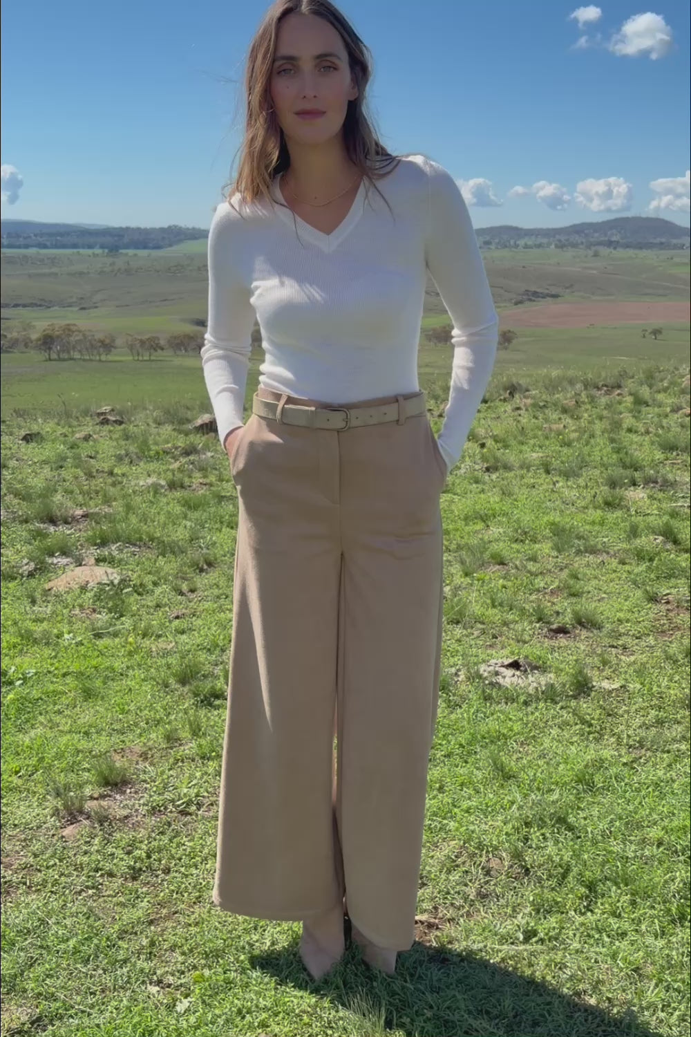 Need You In My Life Faux Suede Pants – Sand