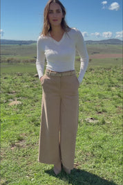 Need You In My Life Faux Suede Pants – Sand