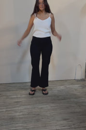 Easy As Plain Pull On Jeans - Black