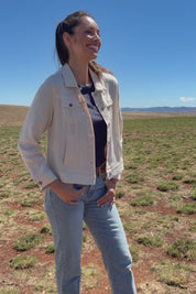 The Must Have Linen Look Jacket - Sand