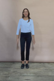 The Straight Leg Ponte Pant - Black