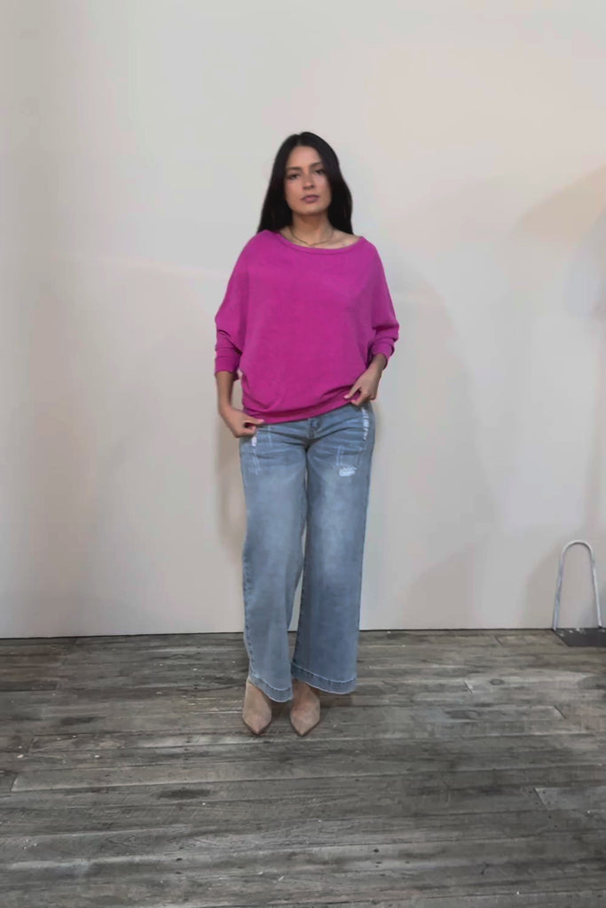 Snuggle Up Jumper - Magenta