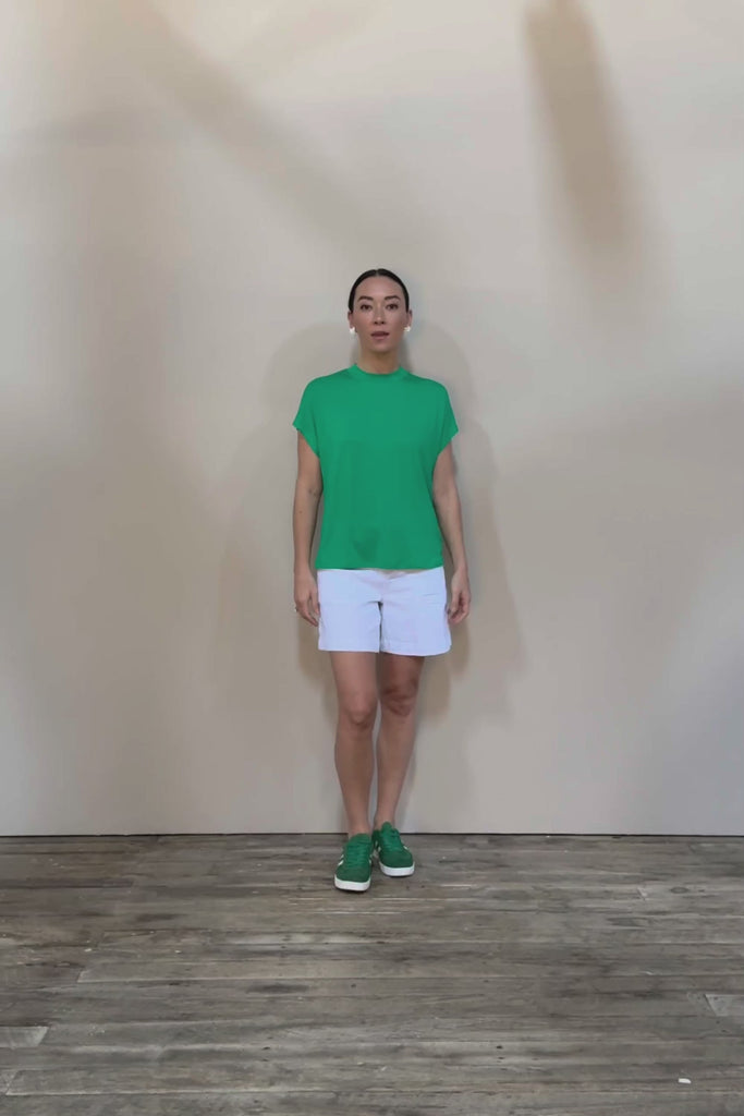 Cap Sleeve Tee - Green