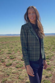 The Classic Houndstooth Blazer – Greenblue