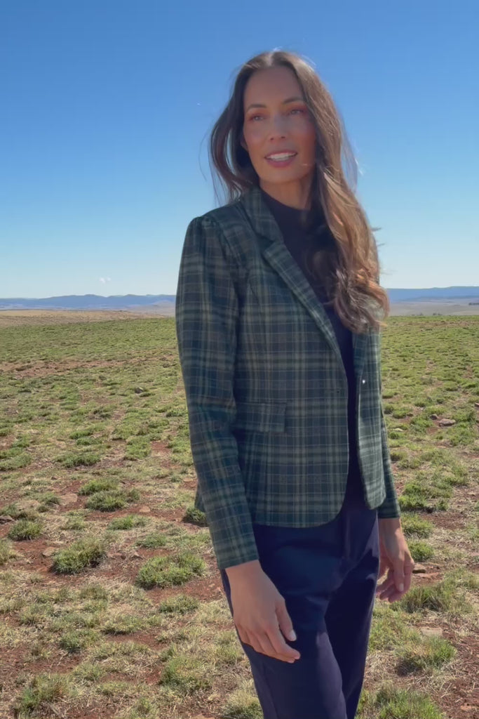 The Classic Houndstooth Blazer – Greenblue