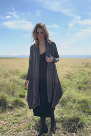 The Wanderer In Me Swing Travel Cardi - Khaki
