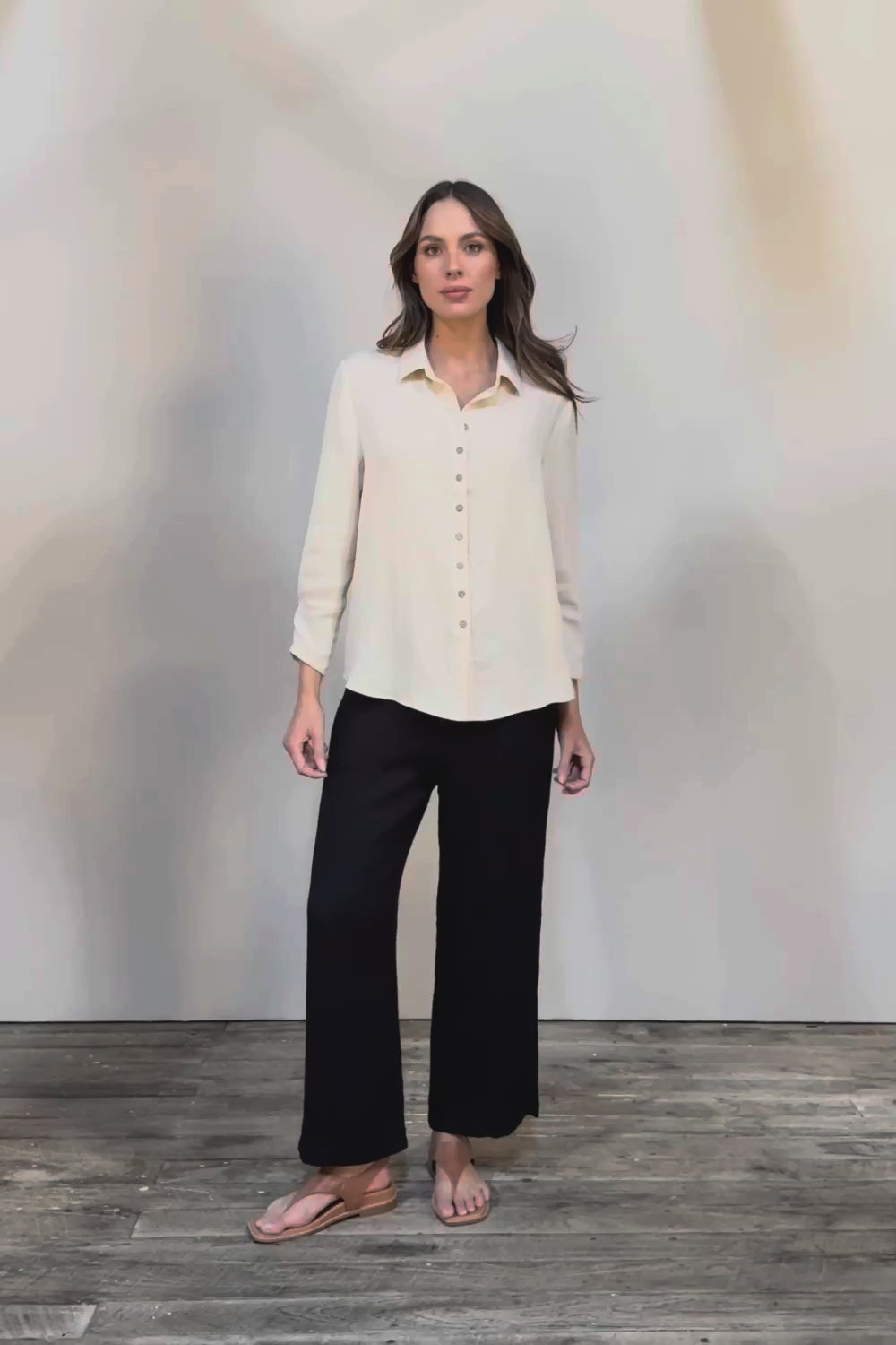 The Must Have Linen Look Shirt - Sand