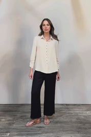 The Must Have Linen Look Shirt - Sand