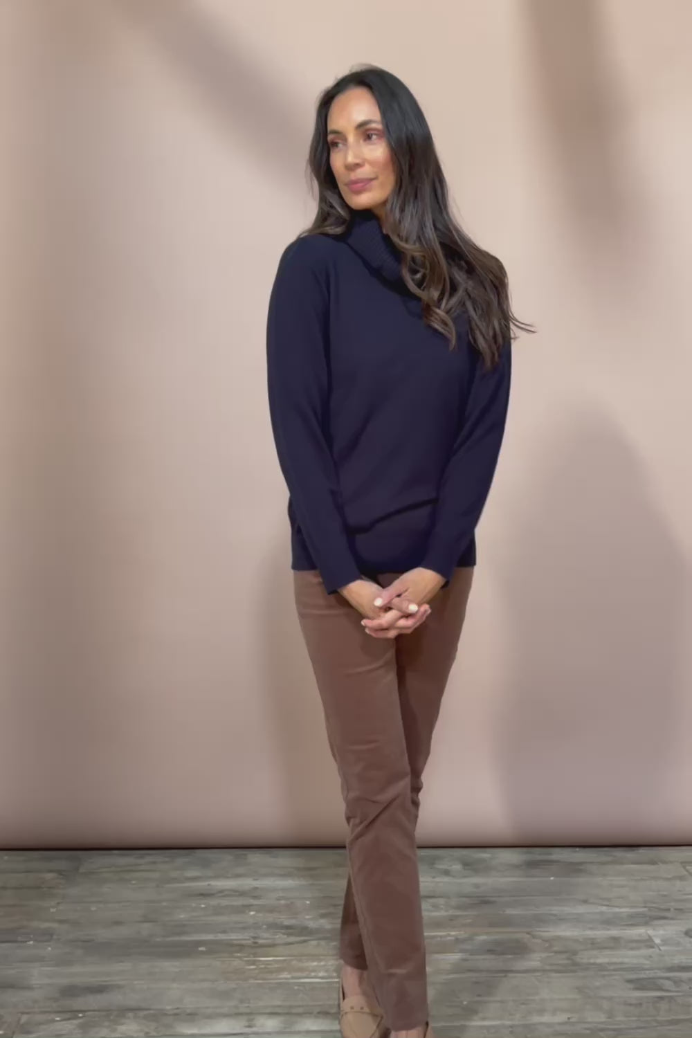 The Keepers Soft Roll Neck Jumper – Darknavy