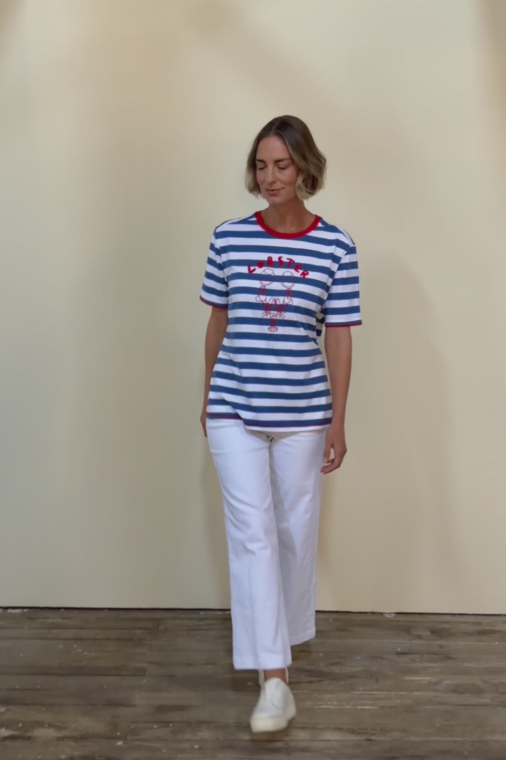 Rhode Island Stripe Tee – Azure