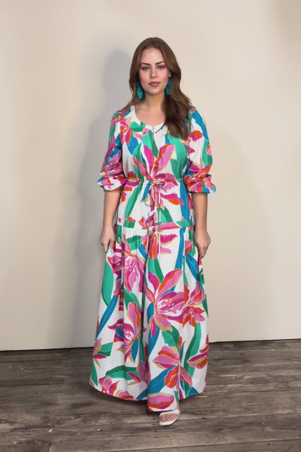 Maria Cotton Maxi Dress – Petalrush