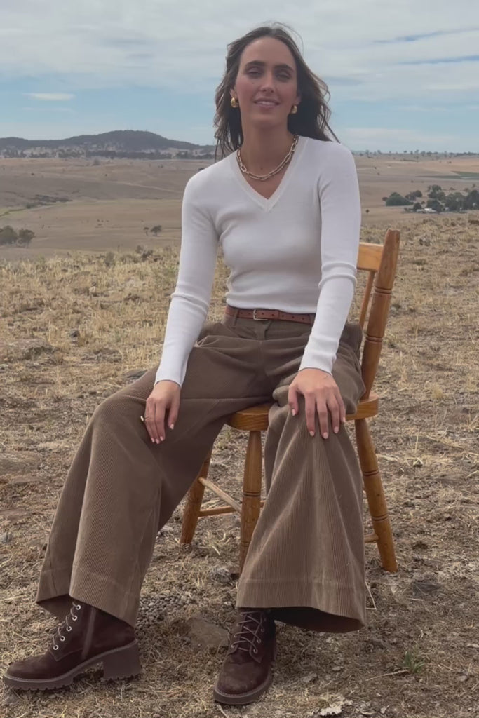 Seamless Love Wool Layer Top - Snow