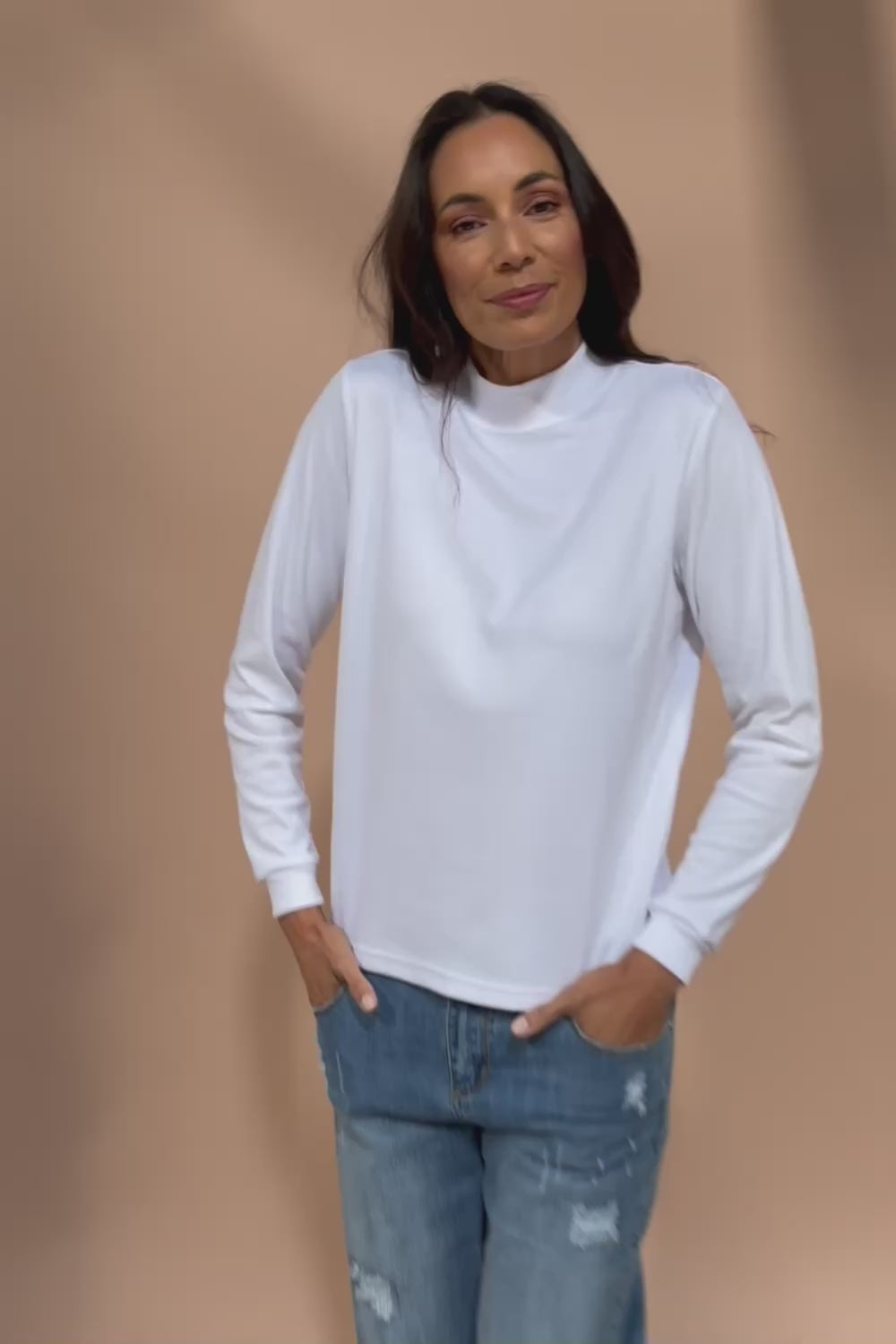 The Cotton Blend Skivvy - White