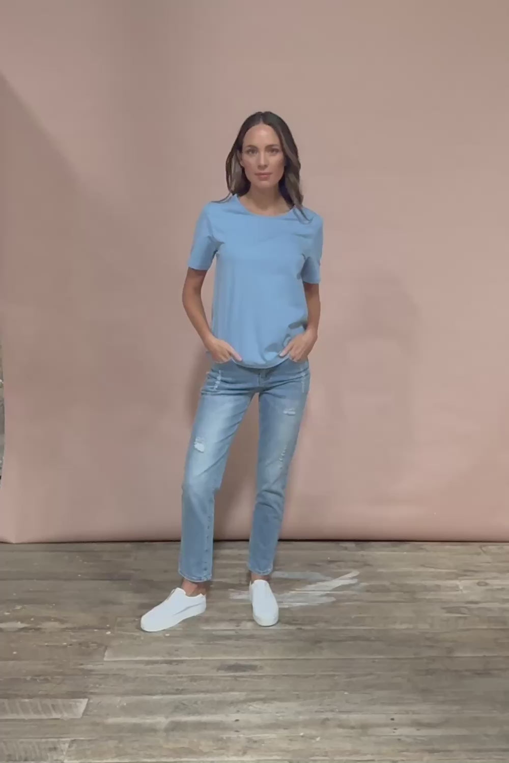The Keepers Tee - Dustyblue