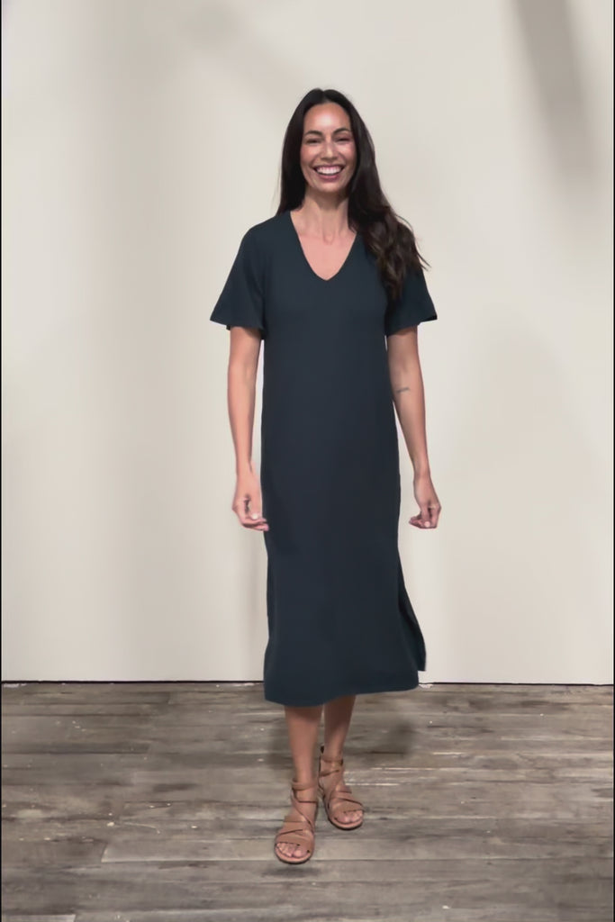 The Summer Comfort True Knit Dress – Petrol