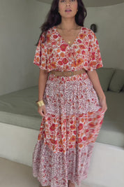 Tiers Of Joy Maxi Dress - Coralfleur