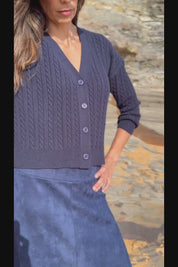 The Luxe Faux Suede Skirt - Navy