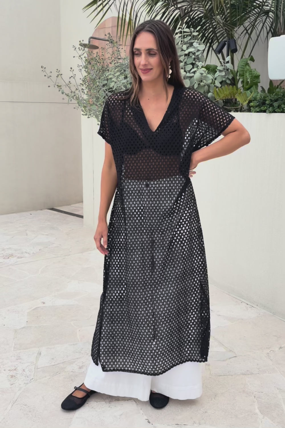 Wear Your Own Way Cotton Blend Maxi Dress – Black