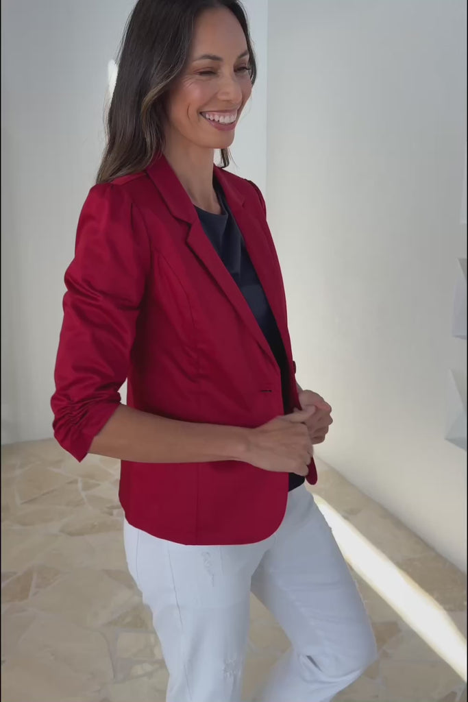 The Everyday Blazer - Cherryred