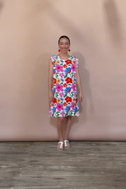 Printed Sleeveless Dress - Bloompop