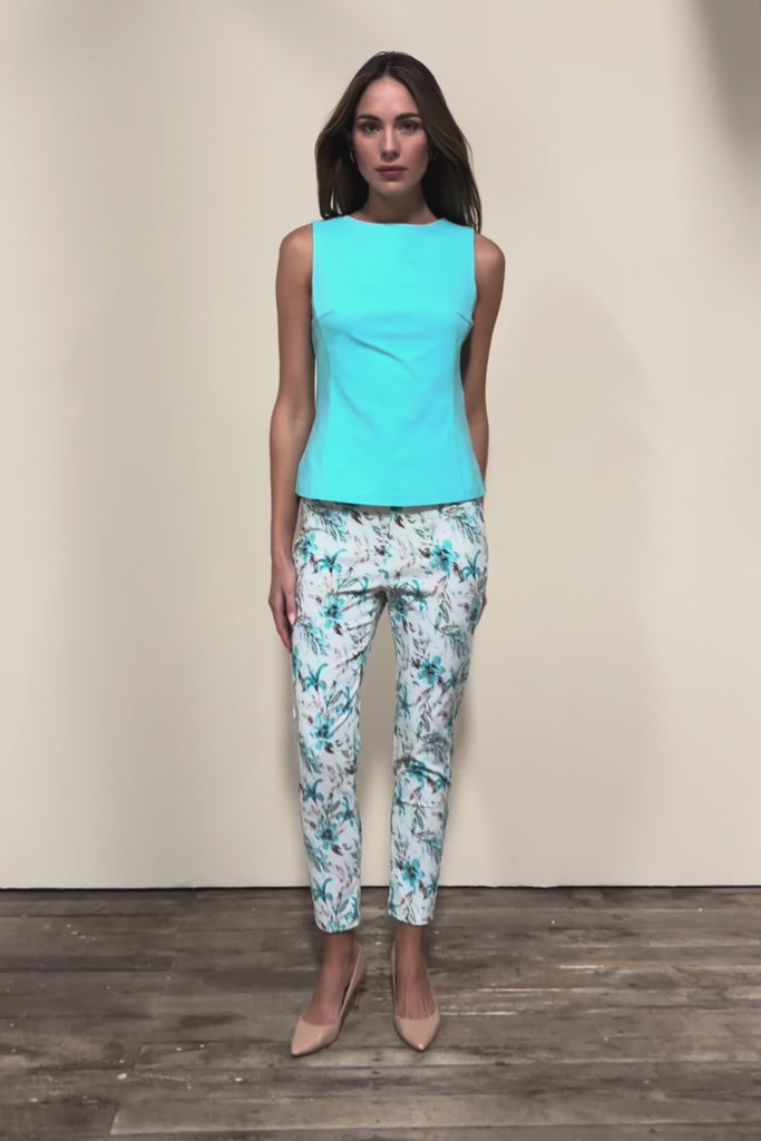 The Printed Stretch Pocket Pant – Aquafleur