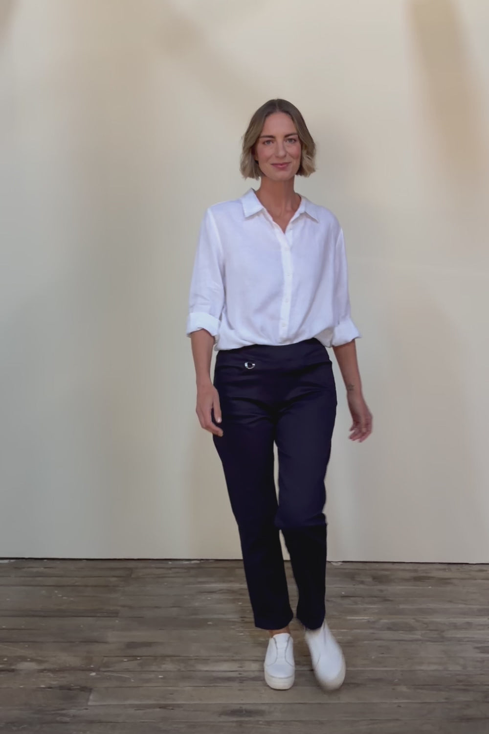 The Teachers Cotton Pant With Pockets - Honorblue