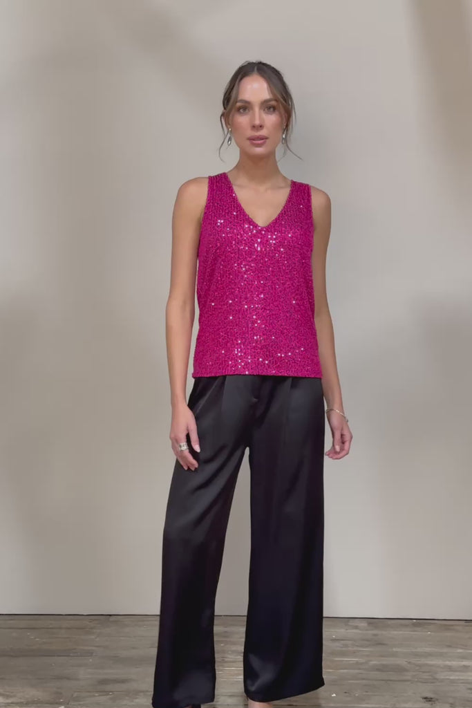 Reece Top - Cerise