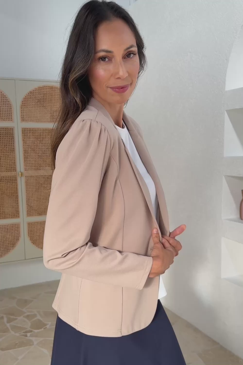 The Ponte Blazer - Nougat