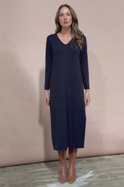 The Comfort True Knit Dress - Darknavy