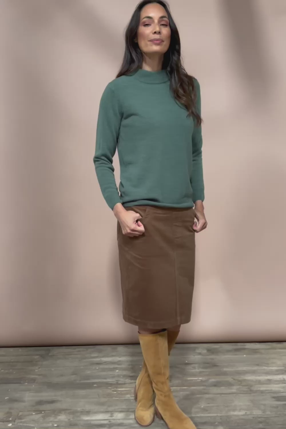 The Super Soft Knit Skivvy – Moss