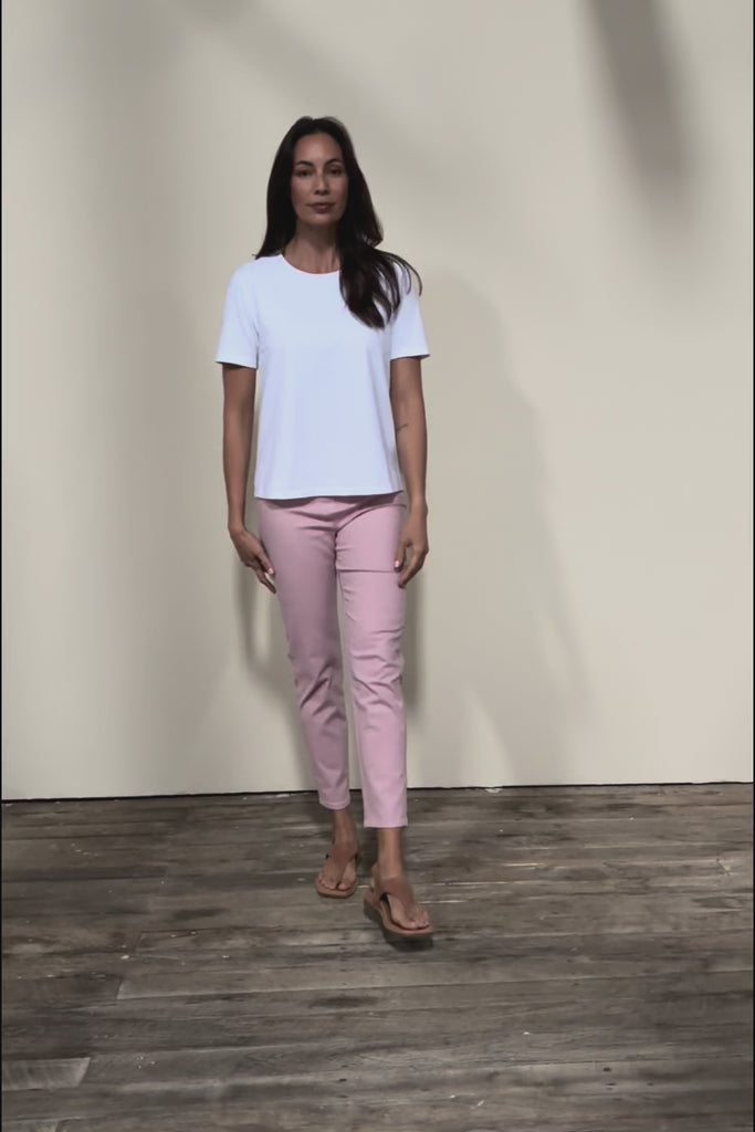 The Cotton Pull On Stretch Comfort Pant – Pink