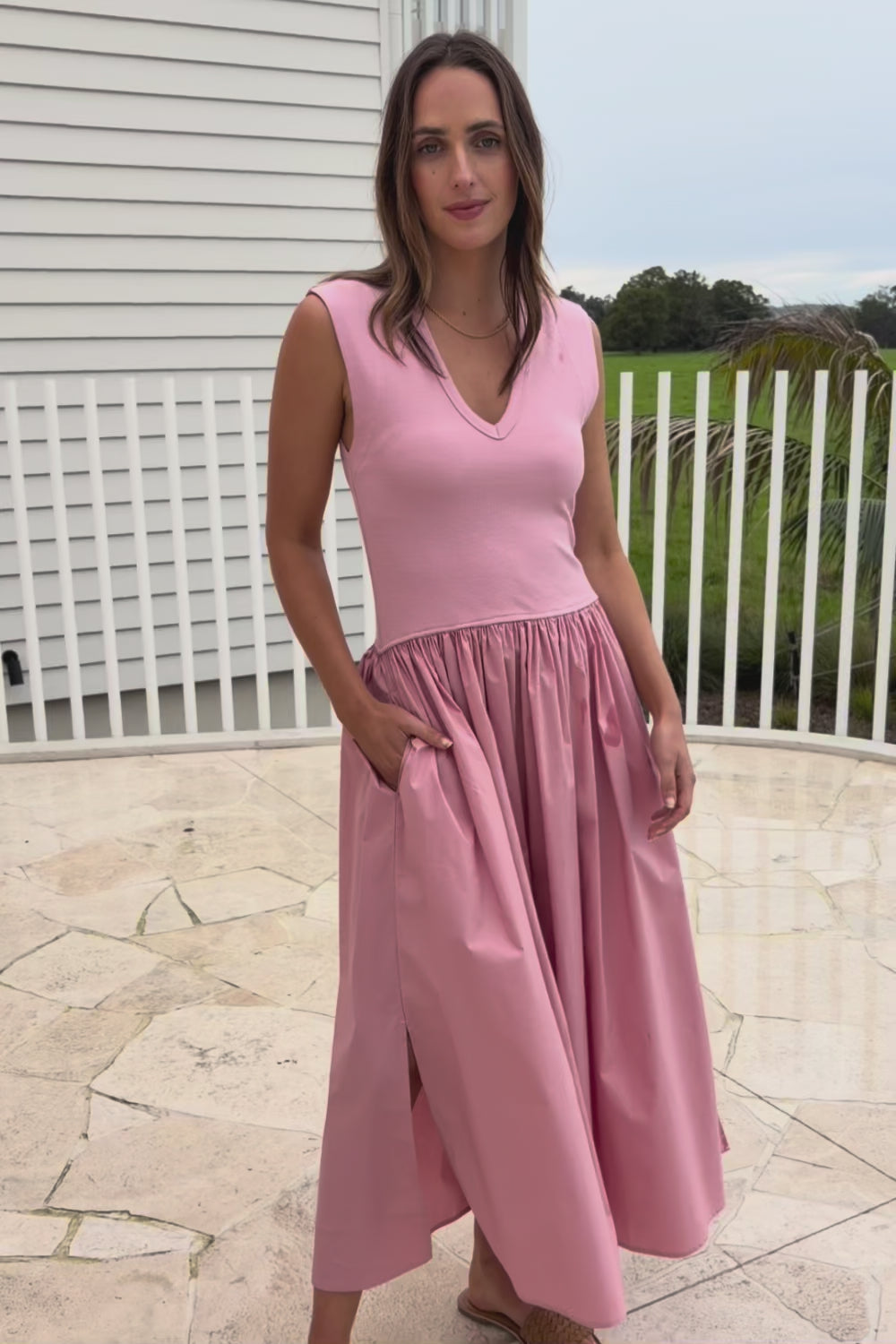 Sweet Intentions V Neck Maxi Dress – Petal