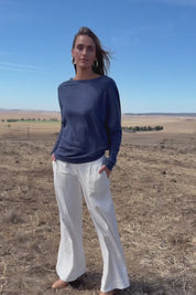 Snuggle Up Jumper - Indigo