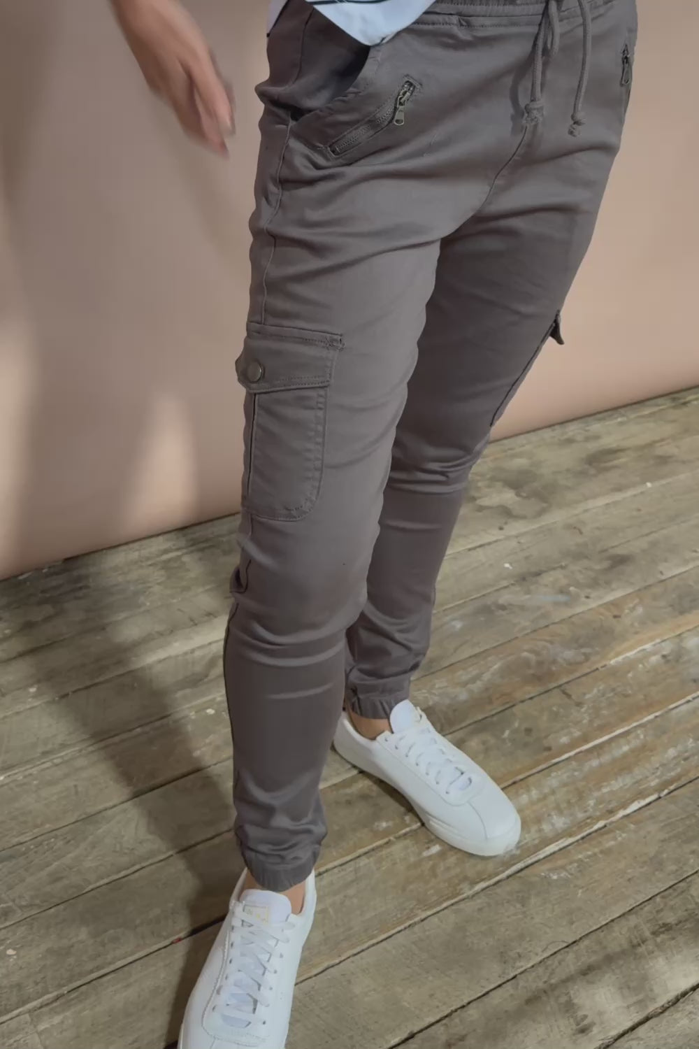 Harlow Cargo Jogger - Grey